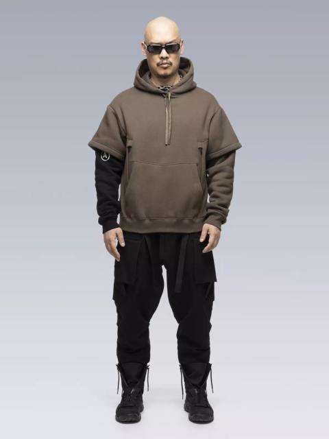 S34-PR Cotton Hooded Sweatshirt RAF Green/Black