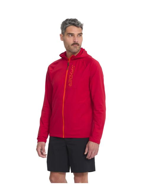 Men's GridWeb™ Fleece Hoodie - Spyder Red