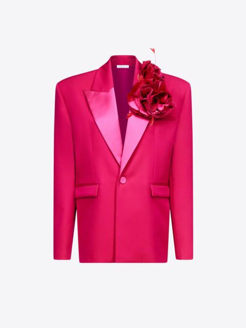 FLOWER CORSAGE OVERSIZED BLAZER