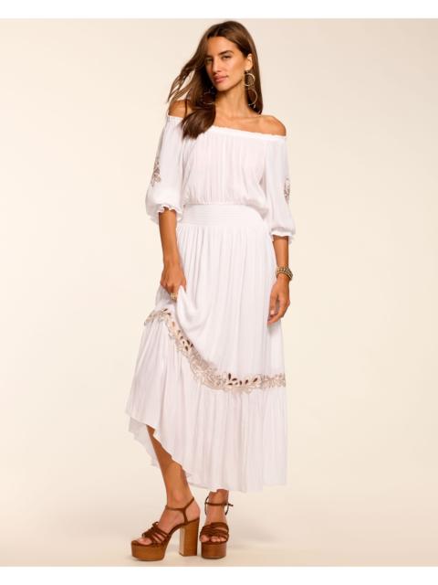 Alex Smocked Off-The-Shoulder Maxi Dress