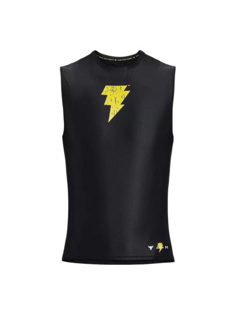 Under Armour Project Rock Iso-Chill Black Adam Tank 'Black Yellow' 1377746-001