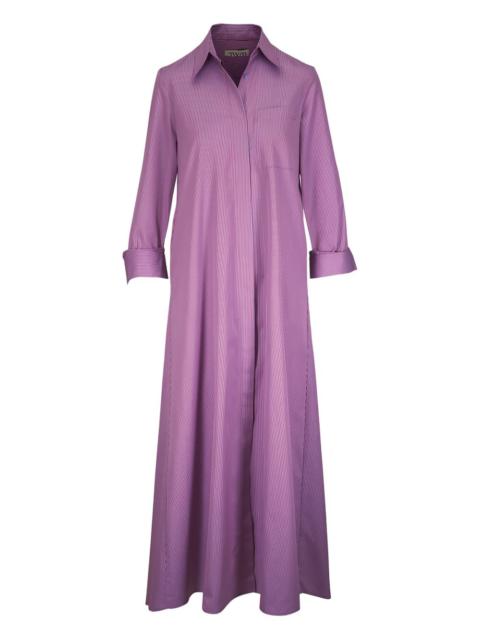 Jenny´s striped shirt maxi dress