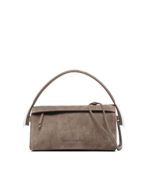 suede satchel bag