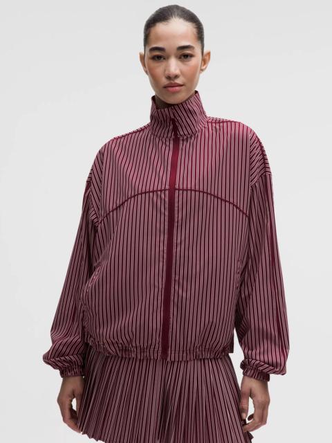 UV-Protective Oversized Tennis Jacket