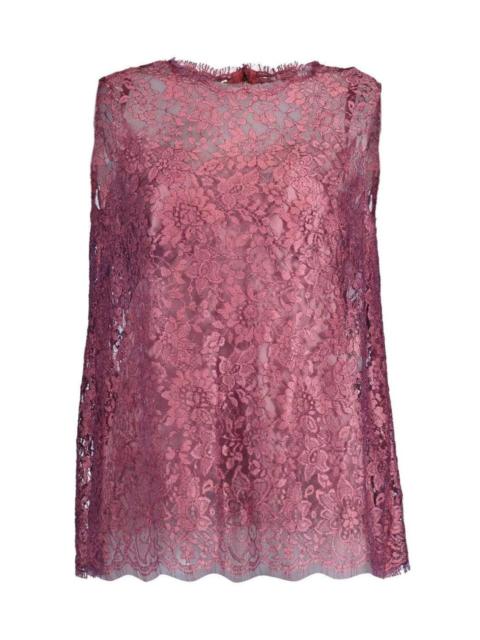 Sleeveless Lace Lame Cami Top