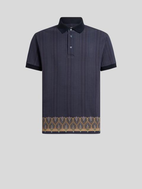 STRIPED COTTON POLO SHIRT