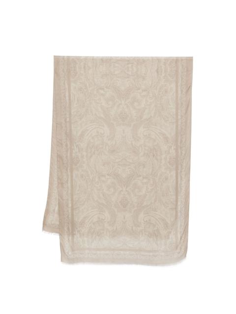 paisley-jacquard scarf