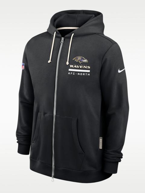 Baltimore Ravens Utility Player Sideline Men's Nike Dri-FIT NFL Full-Zip Hoodie
