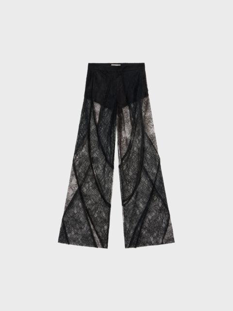 PALAZZO PANTS IN LACE MIX