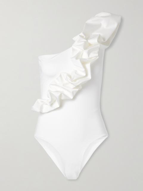 Elena One-shoulder Ruffled Swimsuit
