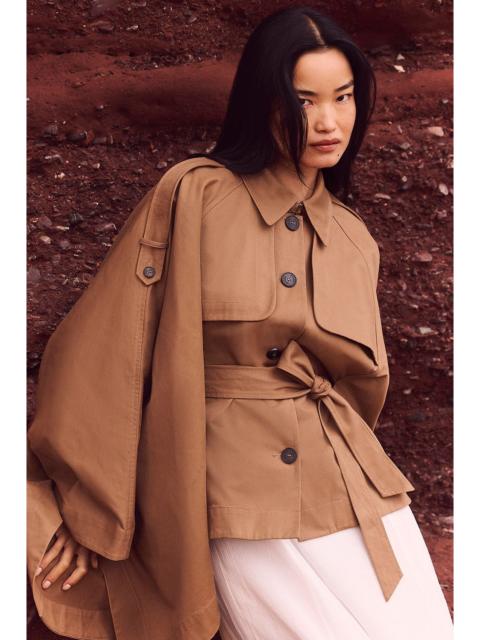 Cape Detail Trench Coat