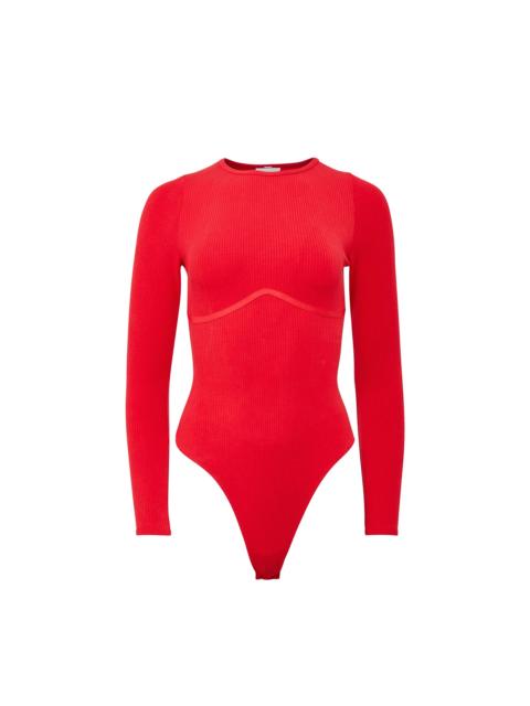 Hourglass Rib Long Sleeve Bodysuit