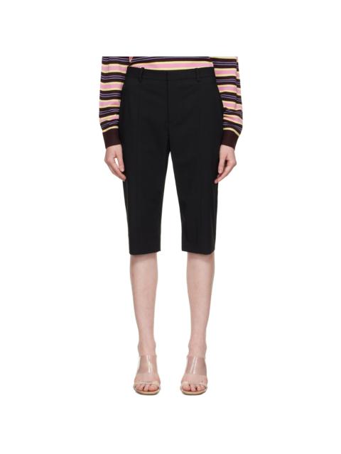 Black Melvin Capri Shorts