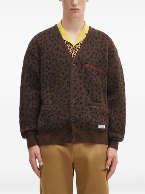 leopard-print cardigan