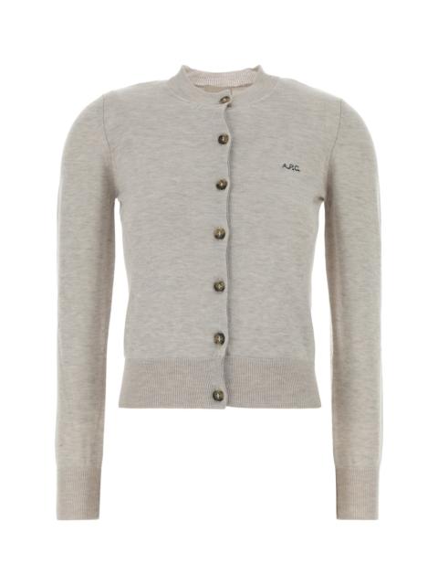 Melange grey wool blend Rosa cardigan