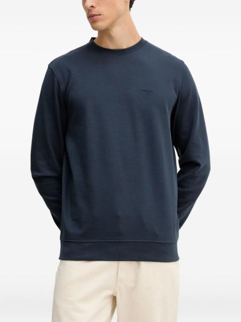 logo-embroidered sweatshirt