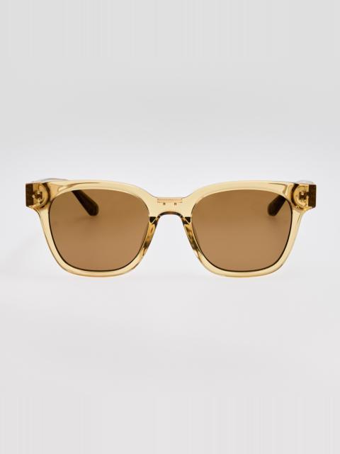 Sanchez Sunglasses in Khaki and Gold