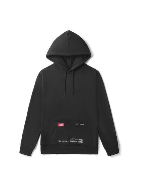 Vans Sleeve Alphabet Logo Sports Loose Couple Style Black VN0A3ZPNBLK