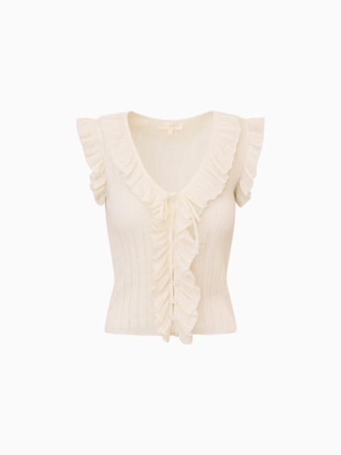 Elizabelle Pointelle Knit Top