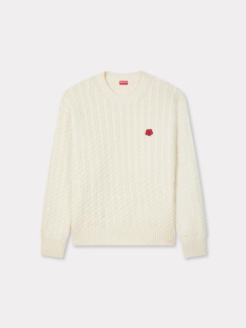 'Boke Flower' knit jumper in cotton wool