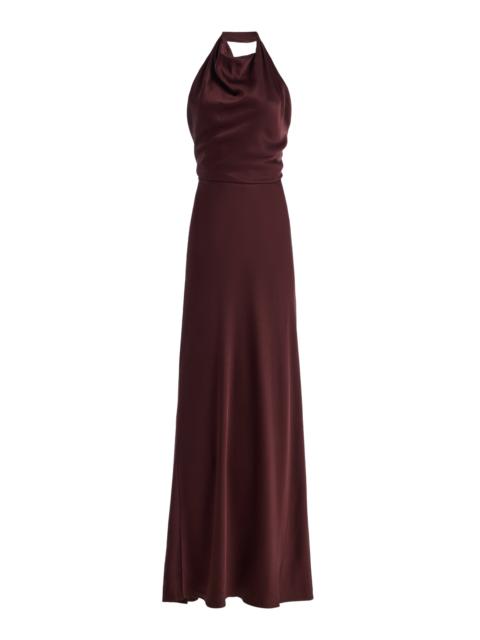 Reannon Draped Gown burgundy