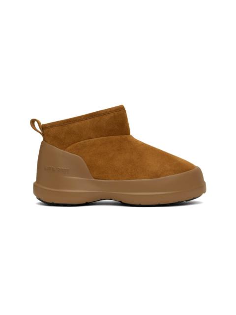 Tan Luna Low Suede Boots