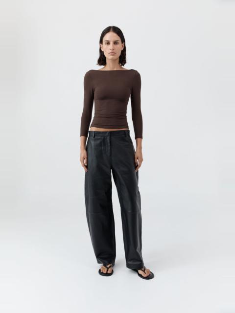 Soft Jersey Ballerina Top - Liqueur