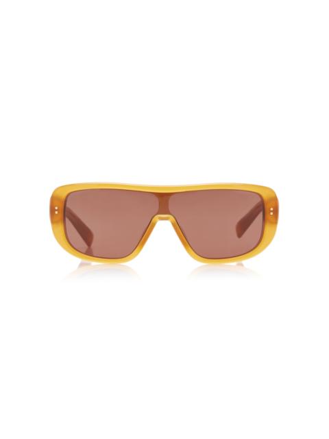Aviator-Frame Acetate Sunglasses orange