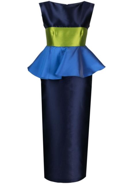 Cy colour-block midi dress