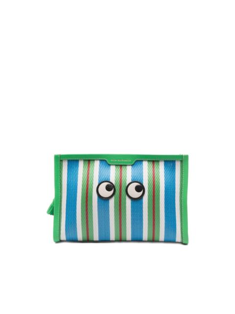 striped eye make up bag