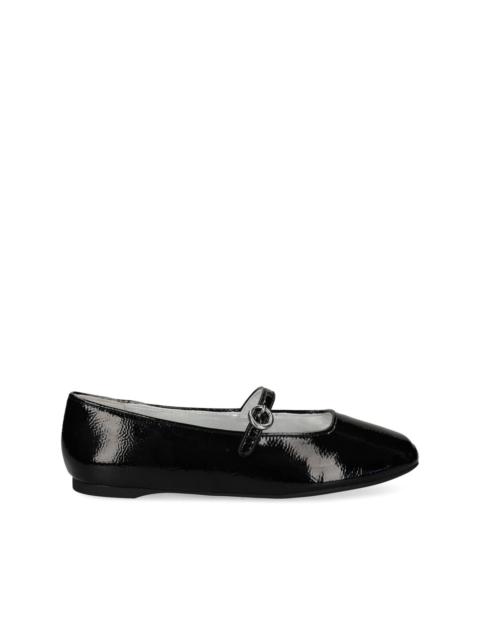 Halo buckle-strap ballet flats