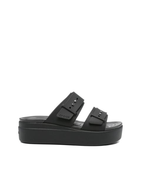 Brooklyn platform double-buckle sandals