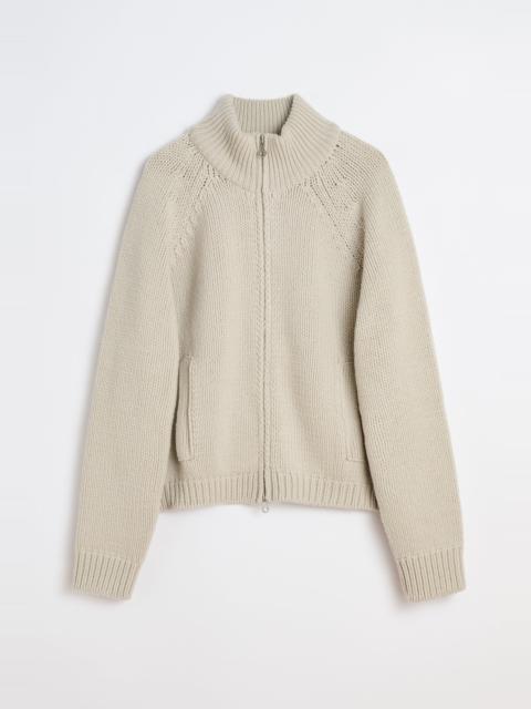 Ultra Zip Cardigan Bone Low Twist Merino