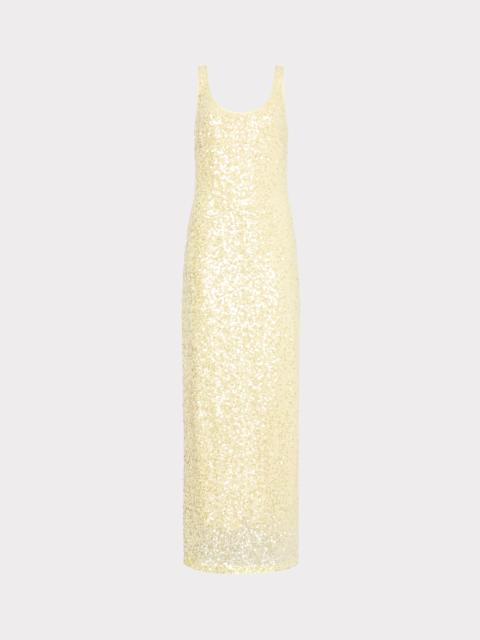 Tatum Stretch Shimmer Sequins Scoop Neck Dress