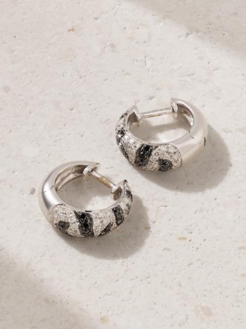 Zèbre 18-karat White Gold Diamond Earrings