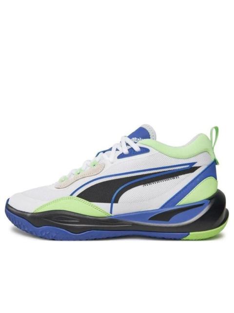 PUMA Playmaker 'White Blue Green' 385841-11