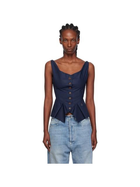 Navy Monday Vest Top