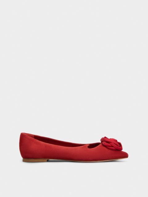 Rose Vivier Ballerinas in suede