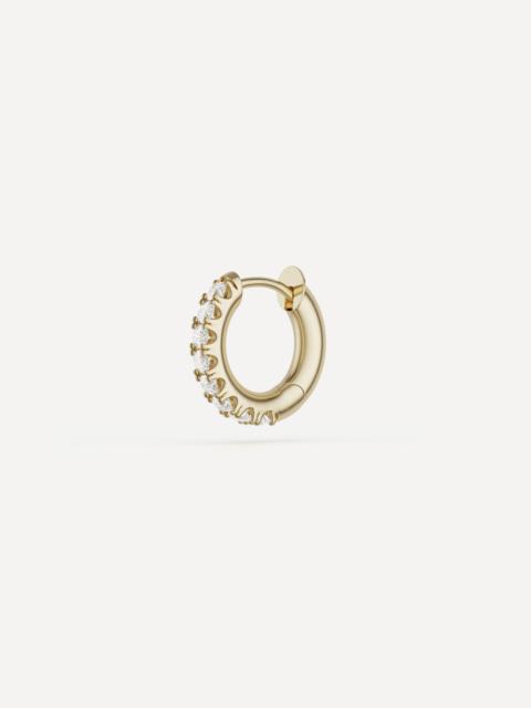 18ct Gold Mini Micro Hoop Earring