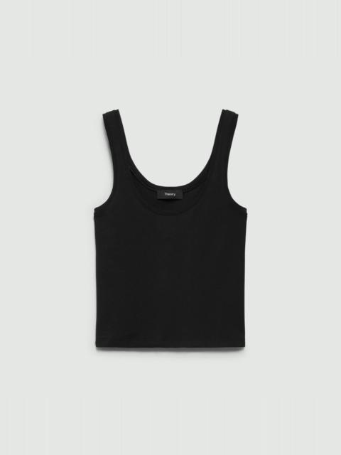Scoop Neck Tank Top in Stretch Nylon