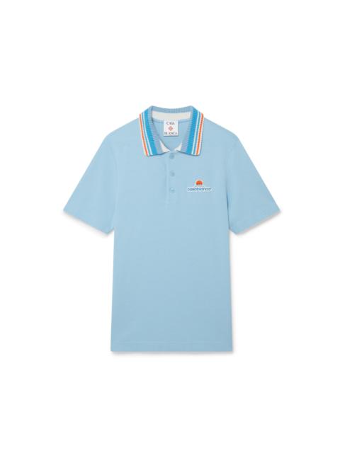 Knit Pique Short Sleeve Polo Shirt | Casablanca Paris