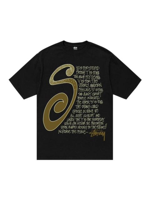 Stussy S Talk Pigment Dyed Tee 'Black'