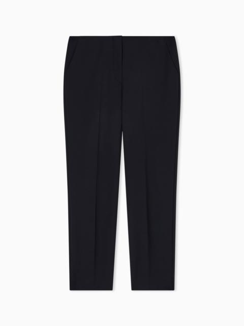 Stretch gabardine 7/8 trousers