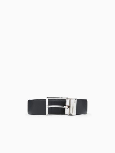 REVERSIBLE SAFFIANO LEATHER BELT