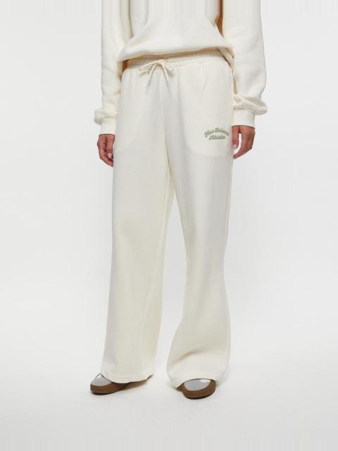 Trousers Linear Heritage Fleece Wide Leg White