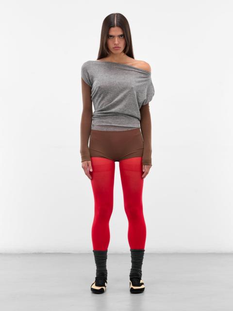 Two-Tone Heiss Knit Leotard