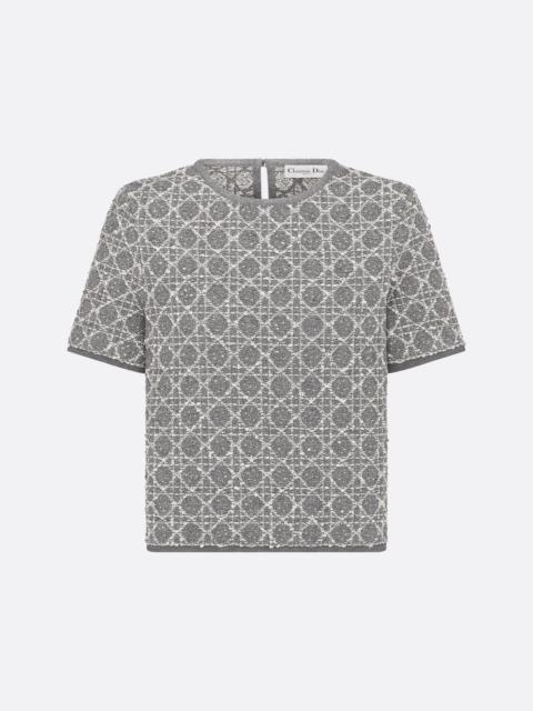 Macrocannage Short-Sleeved Top