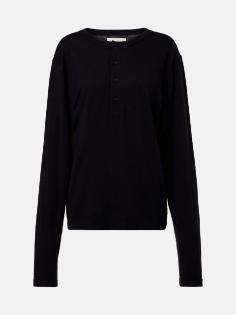 N°370 Herman cotton and cashmere Henley shirt