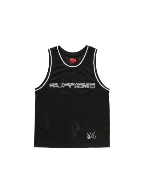 Supreme Rhinestone Basketball Jersey Black