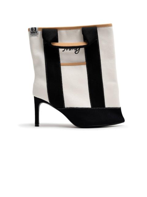 Tote Bag Detail Pin Heel Boots